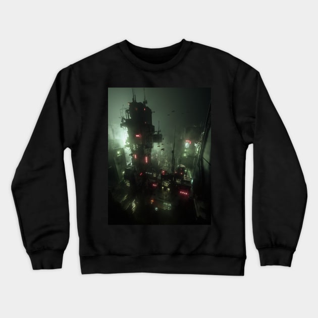 Darknet Crewneck Sweatshirt by skiegraphicstudio